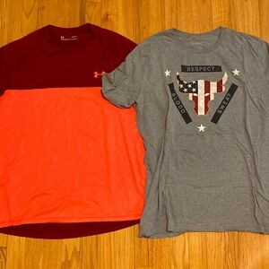 Under Armour Slick Shirt and Project Rock Shirt